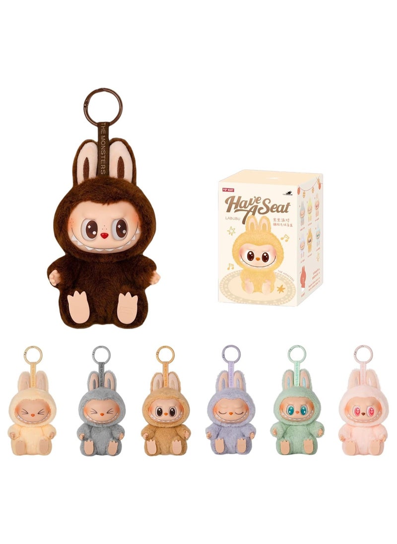 LABUBU Labubu Plush Toy Collection, Monster Dolls with Hanging Loop, Assorted Pastel Colors Blind Box, Big Into Energy Version 2 Series, 1PCS Random Color  - Image 1