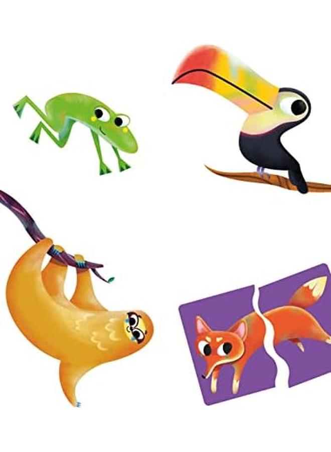 كلمينتوني 8 ألغاز تركيب صور حيوانات 2 و3 و4 قطع للمتعلمين الصغار للأعمار من عامين فما فوق - Image 3