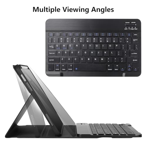 Waiktyne Keyboard Case for iPad A16 2025 11th Generation/ iPad 10th Gen 10.9'' 2022 Case with Keyboard, Smart Folio Cover with Pencil Holder, Slim Rechargeable Magnetic Bluetooth keyboard Detachable (Black) - Image 4