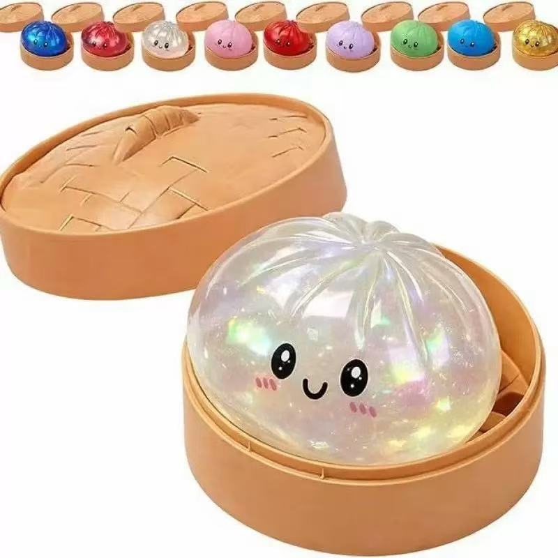 Glitter Steamed Bun Squishy Toy - Image 3