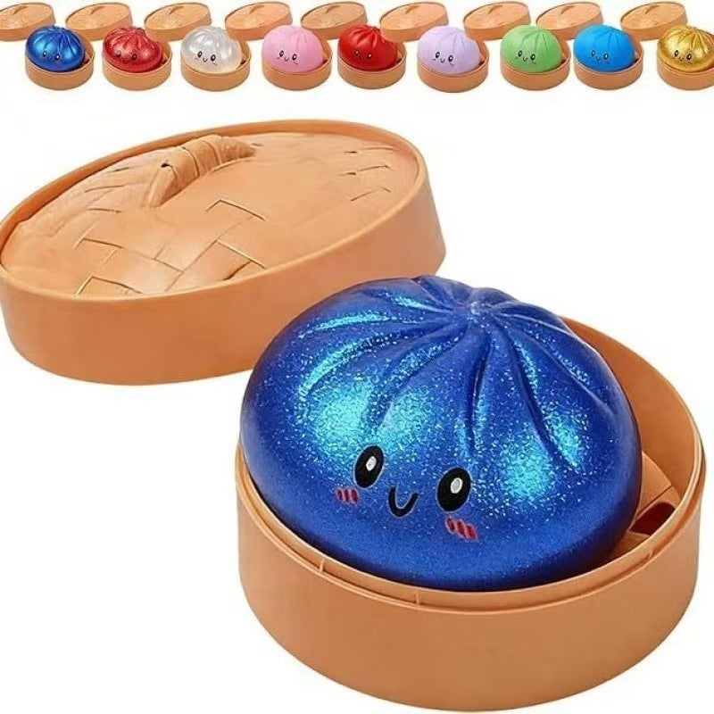 Glitter Steamed Bun Squishy Toy - Image 4