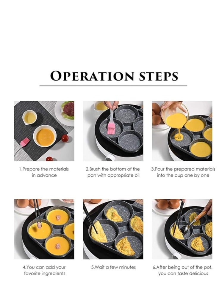 مقلاة جرانيت 4 في 1 متعددة الاستخدامات - مثالية لإفطار سريع وصحي - Image 3