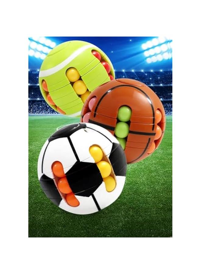Puzzle Sport Ball Toys - 3D Brain Teasers and Puzzle Games for Kids and Adults, Travel Games for Ages 3+, Intelligence 2.5 Magic Bead, Adult Relieve Stress, Hand Sport, Gifts Kids Boys Girls - Image 2