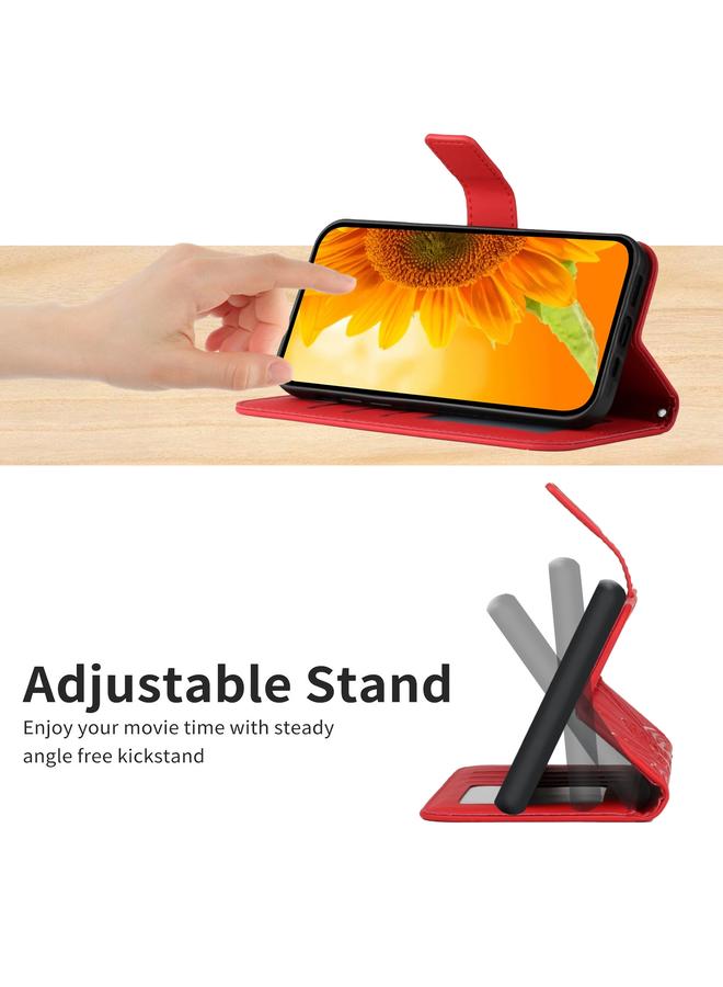 S-TOP Case For OPPO Reno6 Pro Global Skin Feel Sun Flower Pattern Flip Leather Phone Case with Lanyard - Image 5