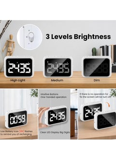 SYOSI Kitchen Timer Loud Digital, USB Rechargeable with Large LCD Display & Adjustable Loud Alarm, Digital Timer, Egg Timer, Kitchen Timers for Cooking, Timer for Kids, Ideal Magnetic TimerDesk Timer  - Image 3
