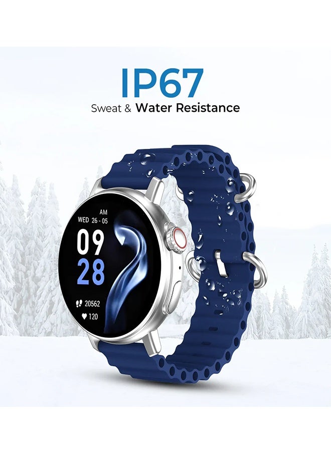 iCruze Pronto Vista Smartwatch with 1.5" LCD Display, Bluetooth Calling, Heart Rate & SpO2 Monitor, Multiple Sports Modes, 200+ Watch Faces, Wireless Charging, IP67 Water Resistance - Image 3