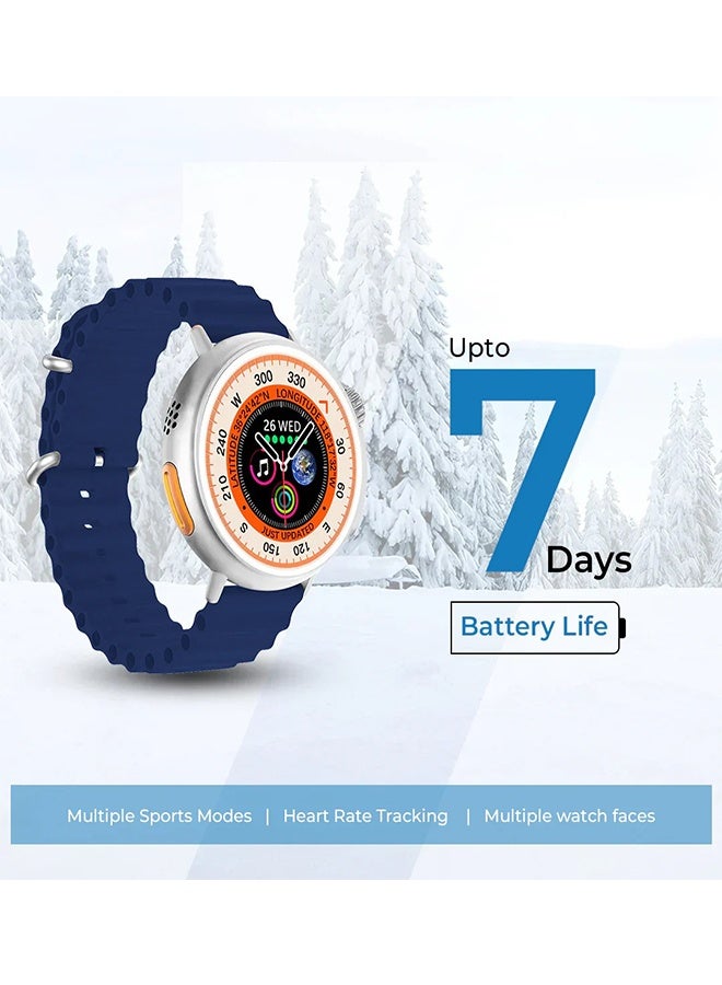 iCruze Pronto Vista Smartwatch with 1.5" LCD Display, Bluetooth Calling, Heart Rate & SpO2 Monitor, Multiple Sports Modes, 200+ Watch Faces, Wireless Charging, IP67 Water Resistance - Image 2