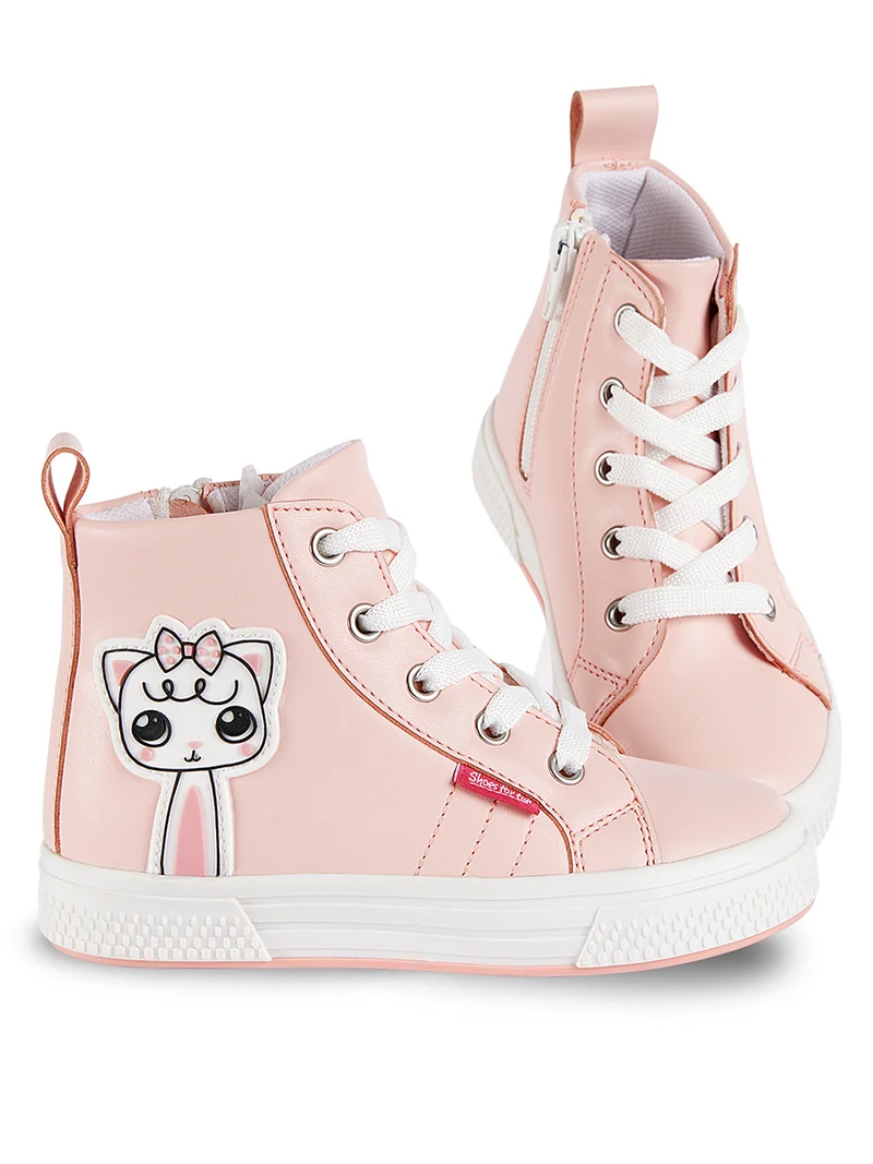 دينوكيدس حذاء رياضي وردي للبنات الصغيرات