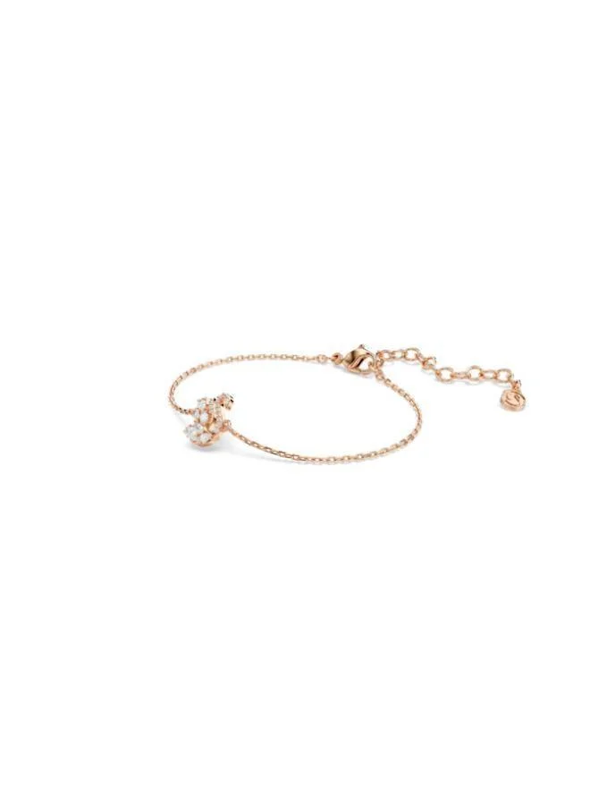 SWAROVSKI  Swan White Crystal Rose Gold Tone Plated Bracelet for Women | Best Price UAE