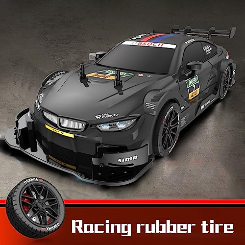 GoolRC RC Drift Car, 1:16 Scale 4WD 40KM/H High Speed RC Racing Car, 2.4GHz Electric Sport Drifting with Headlight, Drifting & Racing Tires for Adults (Black) - Image 3
