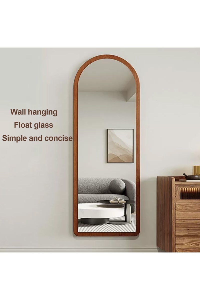 VPARTY 160x60CM Arched Floor Mirror Full Length Mirror, Large Floor Mirrors with Stand Wooden Floor Mirror Leaning/Hanging Full Body Mirror for Bedroom Living Room - Image 5