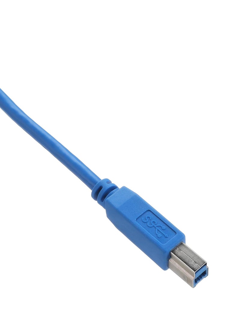 Keendex kx2392 male to male cable, 1 m - blueKeendex Kx2392 Cable Printer Usb (B) 3.0 Male To Usb 3.0 Male 1M Blue - Image 2