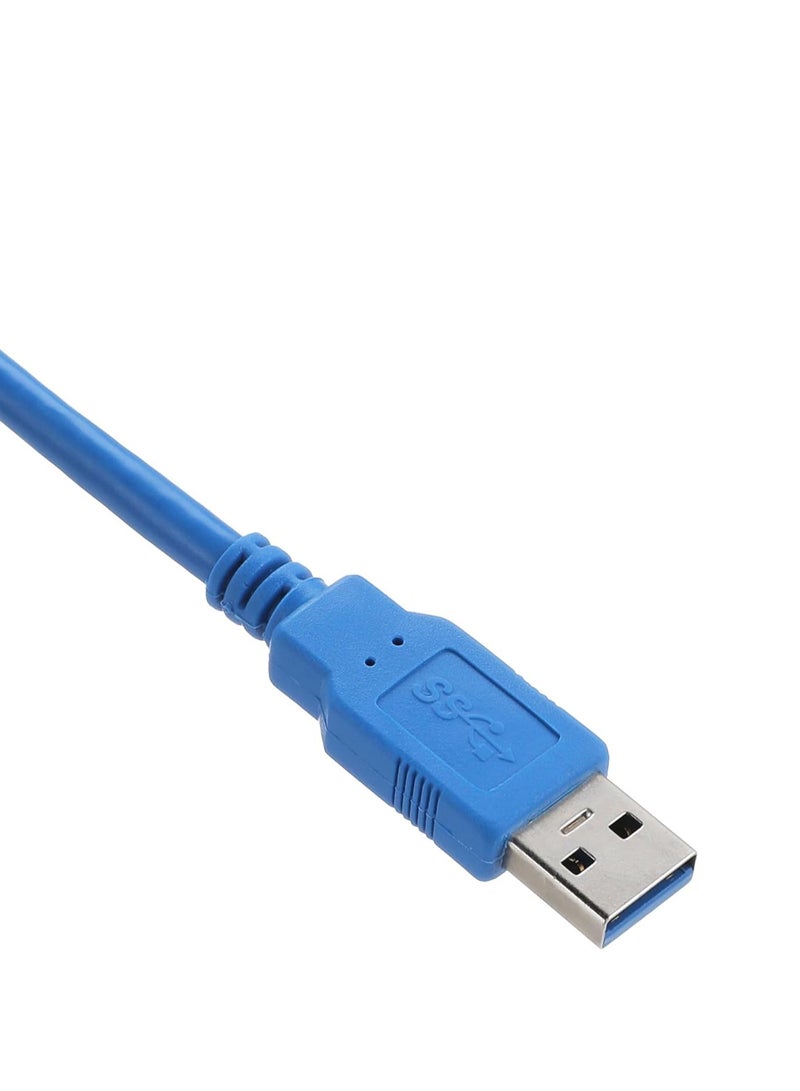 Keendex kx2392 male to male cable, 1 m - blueKeendex Kx2392 Cable Printer Usb (B) 3.0 Male To Usb 3.0 Male 1M Blue - Image 3