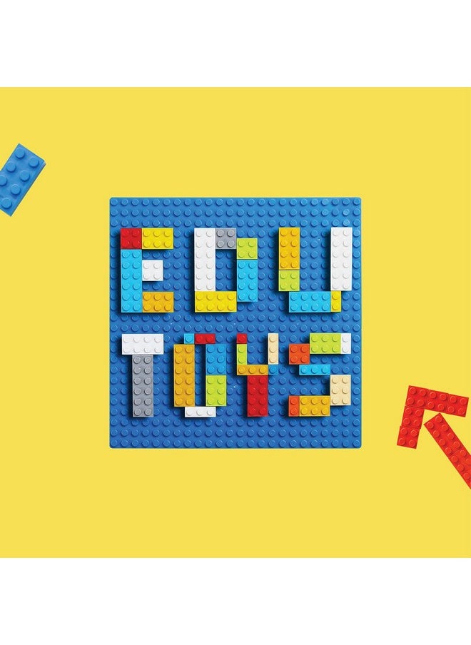 Edu Toys Edu Toys Base Plate Board 24 x 24 Dots/Pegs for Classic Building Blocks Bricks Compatible with All Brands Classic Blocks (Blue + Green + Light Grey + Dark Grey)  - Image 2