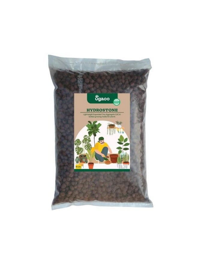 Ugaoo LECA Balls for Plants 1.8 kgs/ 6 Liter- Clay Balls for Plants, Hydroponics and Soilless Gardening-Improves Plant Growth, Aeration, and Drainage (Size: 8-15 mm) - Image 1