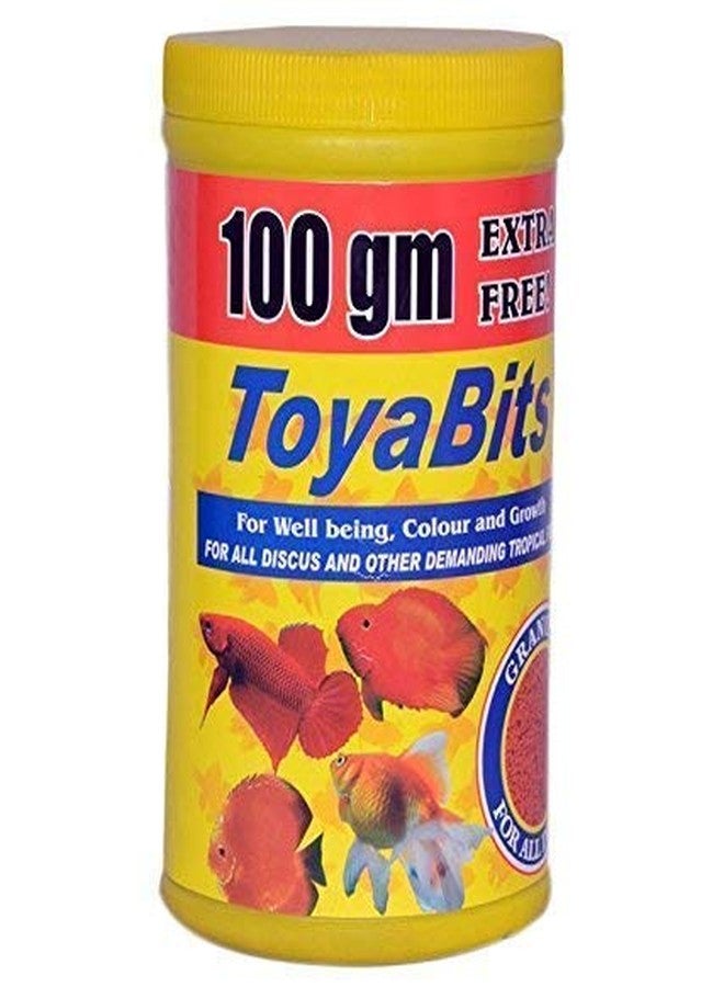 Petsplanet ToyaBits Colour & Growth Food for Discuss & All Demanding Fish 100gm