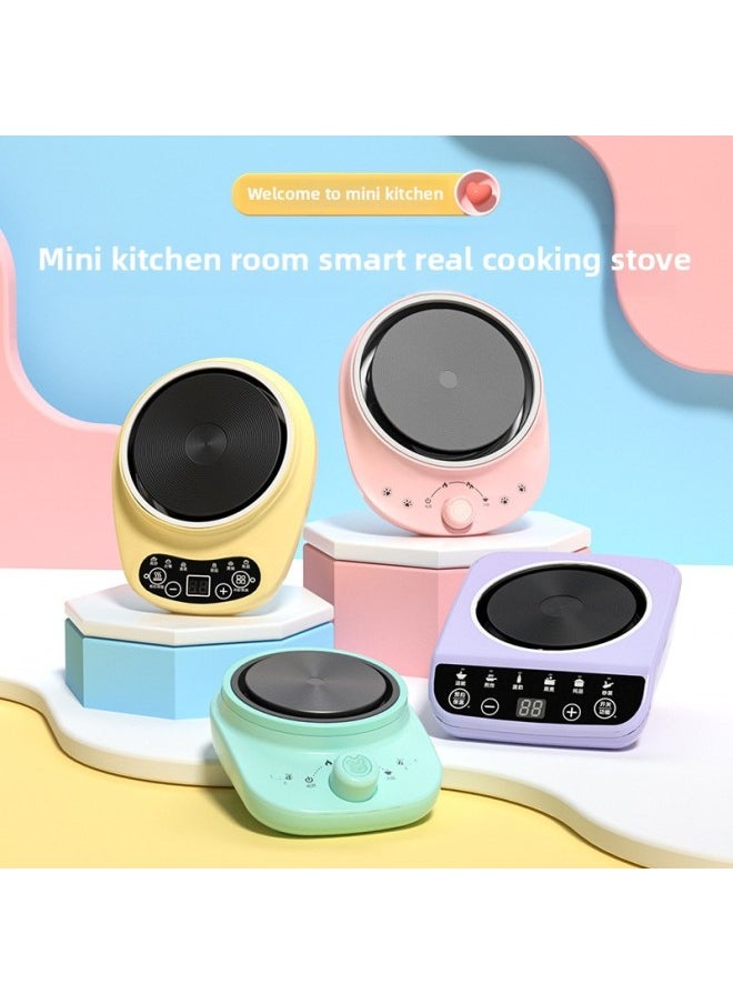 null - Small Size Ultra-small Size Induction Cooker Electric Cooker One Person's Travel Portable Mini Small Pot List-Color:Green Smart Electric Stove [power 360 ​​watts] [heating Plate 7.5cm] - Image 1