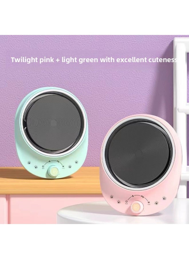 null - Small Size Ultra-small Size Induction Cooker Electric Cooker One Person's Travel Portable Mini Small Pot List-Color:Green Smart Electric Stove [power 360 ​​watts] [heating Plate 7.5cm] - Image 1