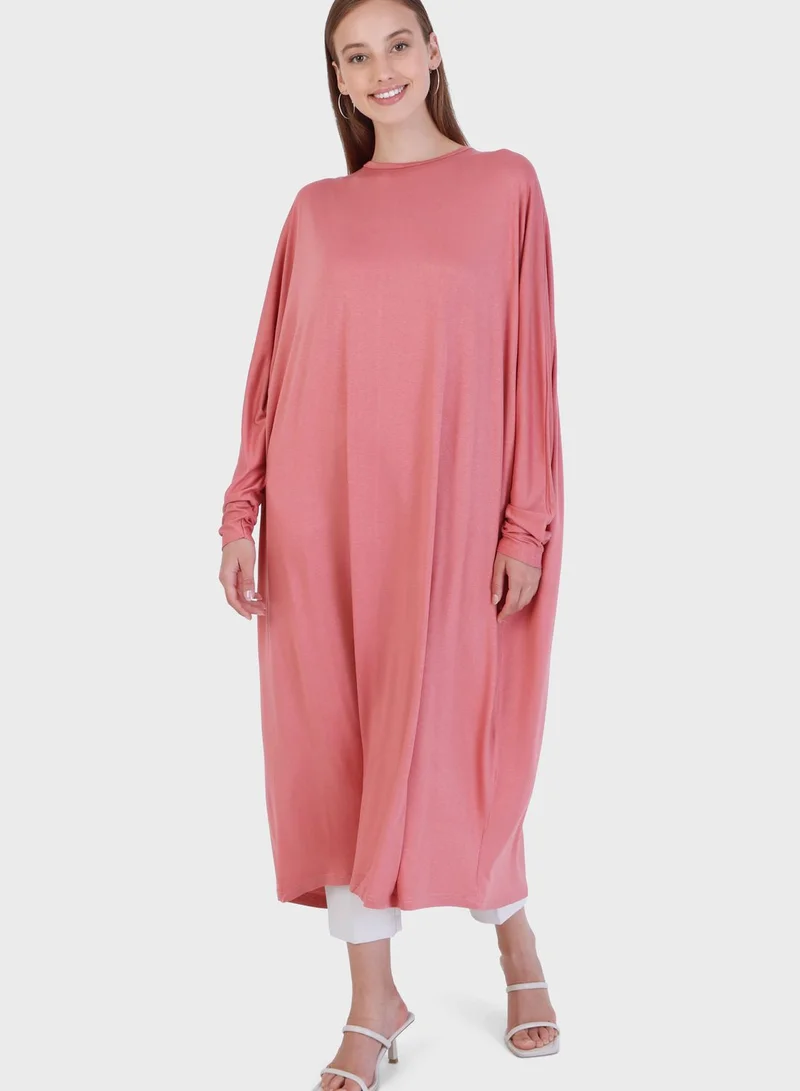 Modanisa Crew Neck Abaya