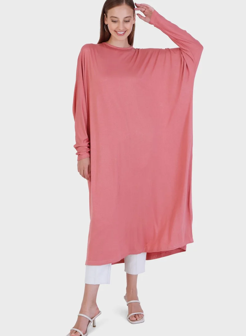 Modanisa Crew Neck Abaya