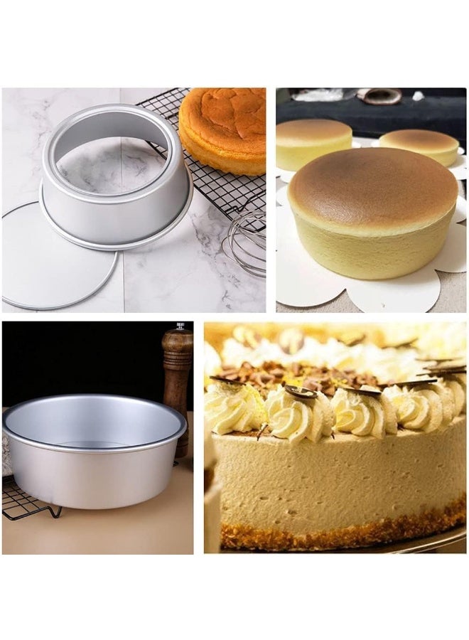 Round Cake Pans,Deep Cake Baking Pan Removable Bottom,For Layer Cake Chiffon Cheesecake,Healthy Metal Cake Tin For Birthday Wedding Party（6inch） - Image 4