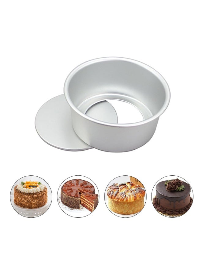 Round Cake Pans,Deep Cake Baking Pan Removable Bottom,For Layer Cake Chiffon Cheesecake,Healthy Metal Cake Tin For Birthday Wedding Party（6inch） - Image 1