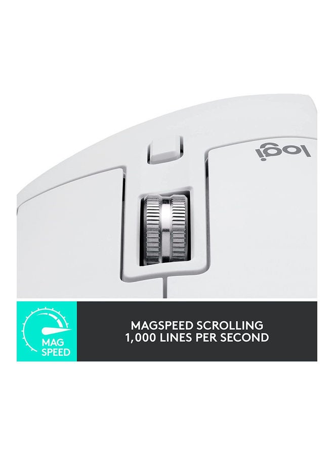 Logitech MX Master 3S Wireless Performance Mouse With Ultra Fast Scrolling Pale Grey - Image 3