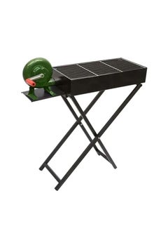 Cady One BBQ Grill Stand With Attached Manual Air Blower Black/Green 80x30x75cm  - Image 2