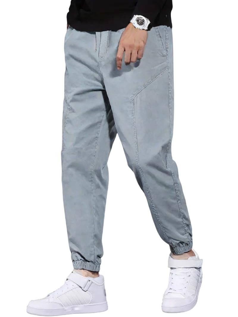 JVX Men's Loose Pants (CARGO-01_Grey - Image 4