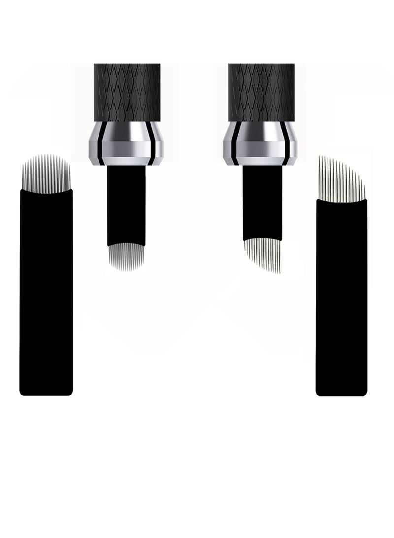 KASTWAVE 5 Pcs Light Manual Tattoo Eyebrow Pens For Permanent Makeup Supplies Durable Aluminum Pen With Lock-Pin Tech Tattoo Microblading Pen - Image 5