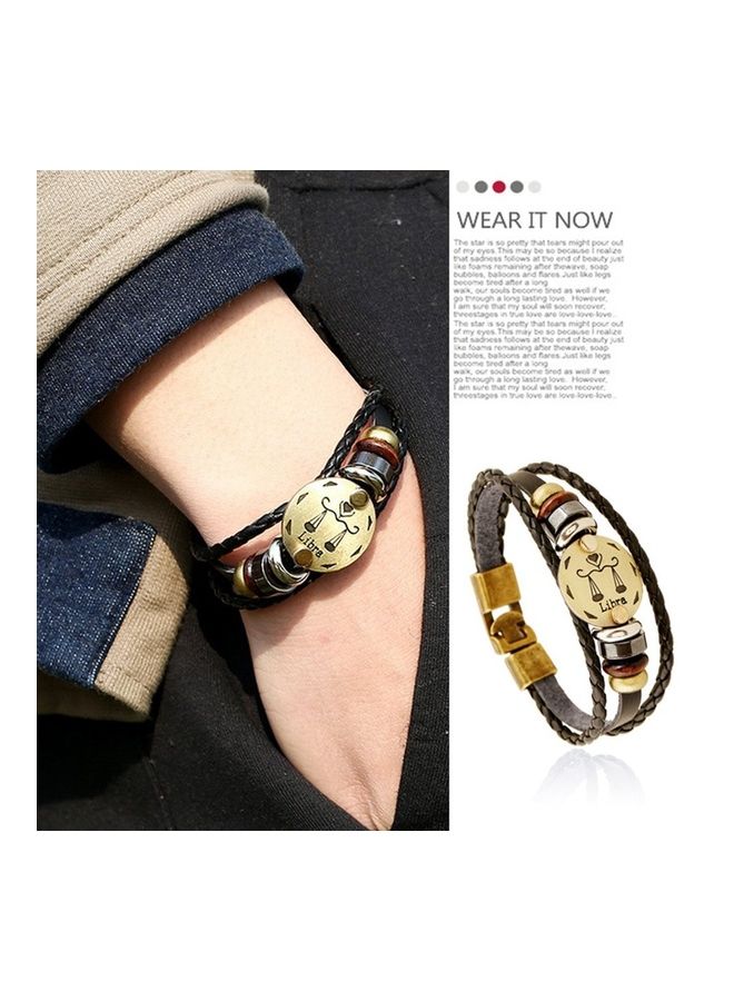 سوار من الجلد مزين ب 12 برج فلكي - Image 5