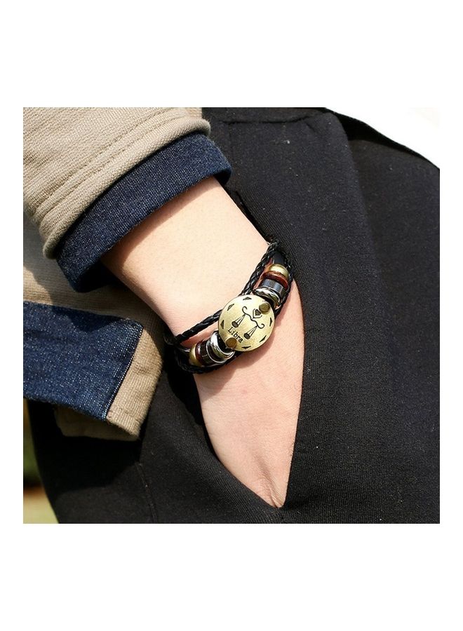 سوار من الجلد مزين ب 12 برج فلكي - Image 2