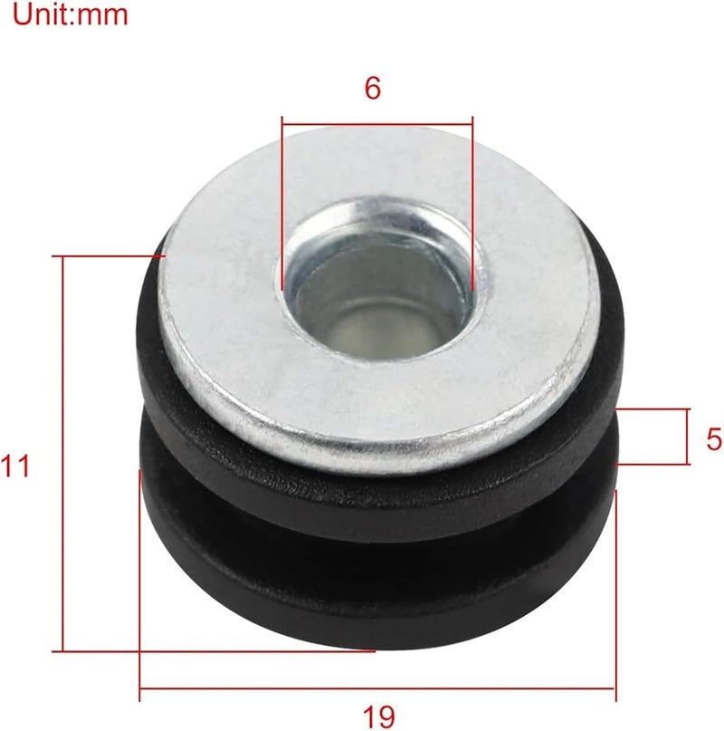 Motorcycle Fairing Rubber Grommets Bolt Kit With Washer 50SET For Auto Industrial Edge Protection - Image 4