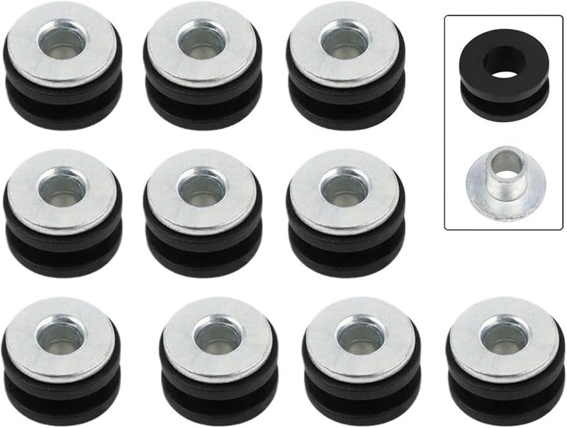 Motorcycle Fairing Rubber Grommets Bolt Kit With Washer 50SET For Auto Industrial Edge Protection - Image 2
