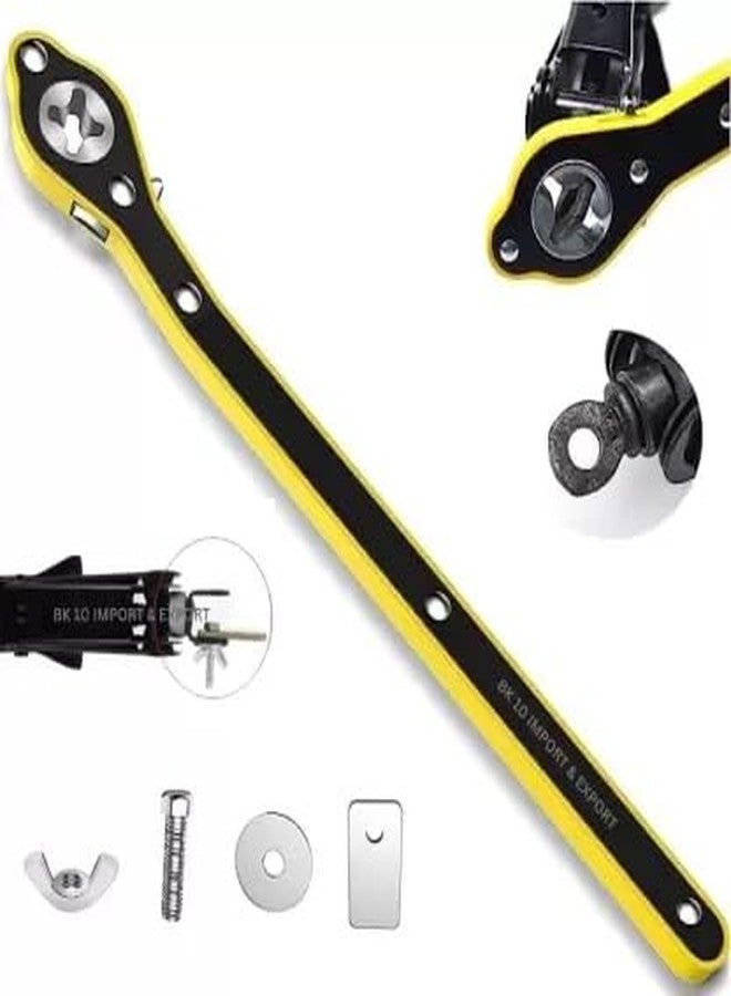 KROYWEN Smart Auto Jack Wrench Ratchet Long Handle Labor-Saving Ratchet Wrench 1 Heavy Duty Combinational Ratchet Wrench Hand Tool Set, Auto Repairs Car & Bike - Image 1