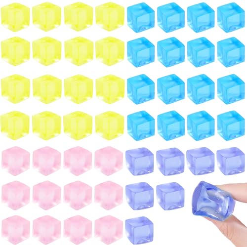 rytopt 50Pcs Stress Balls for Fidget Toys, Squeeze Cubes Ball Sensory, Birthday Stress Balls Bulk Classroom Prizes Toy Gifts, Halloween, Christmas, Party Favors - Image 1