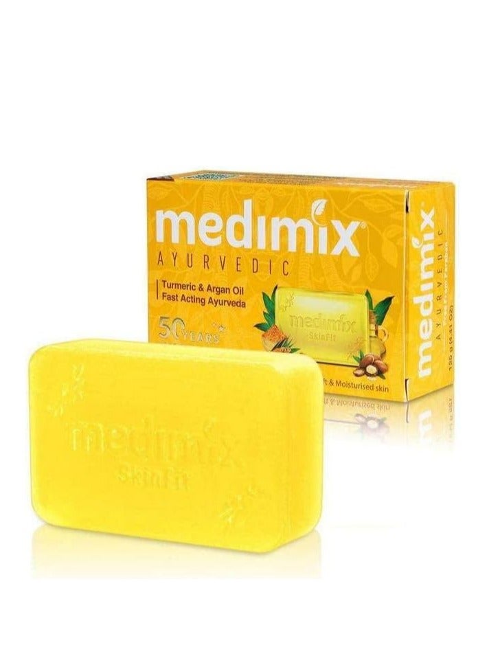 Medimix Turmeric And Argan Oil Soap125 g 5 Pcs - Image 3