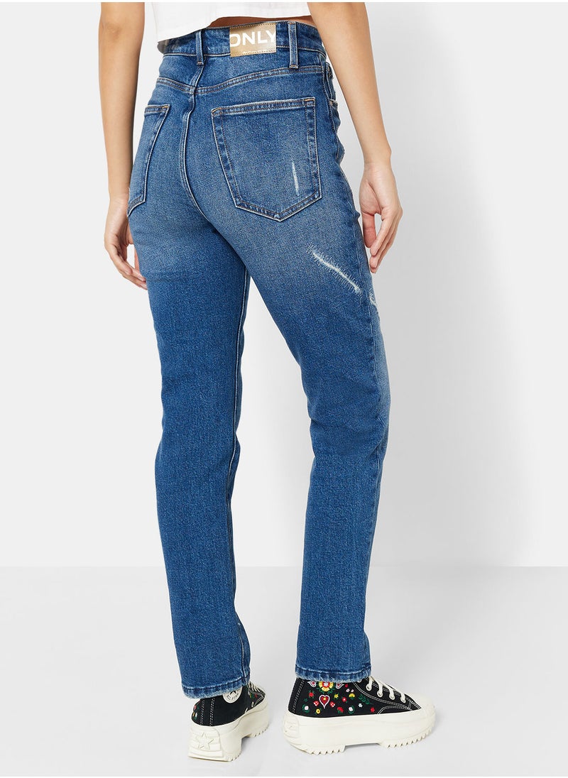 ONLY - Organic Slim Fit Straight Jeans - Image 1