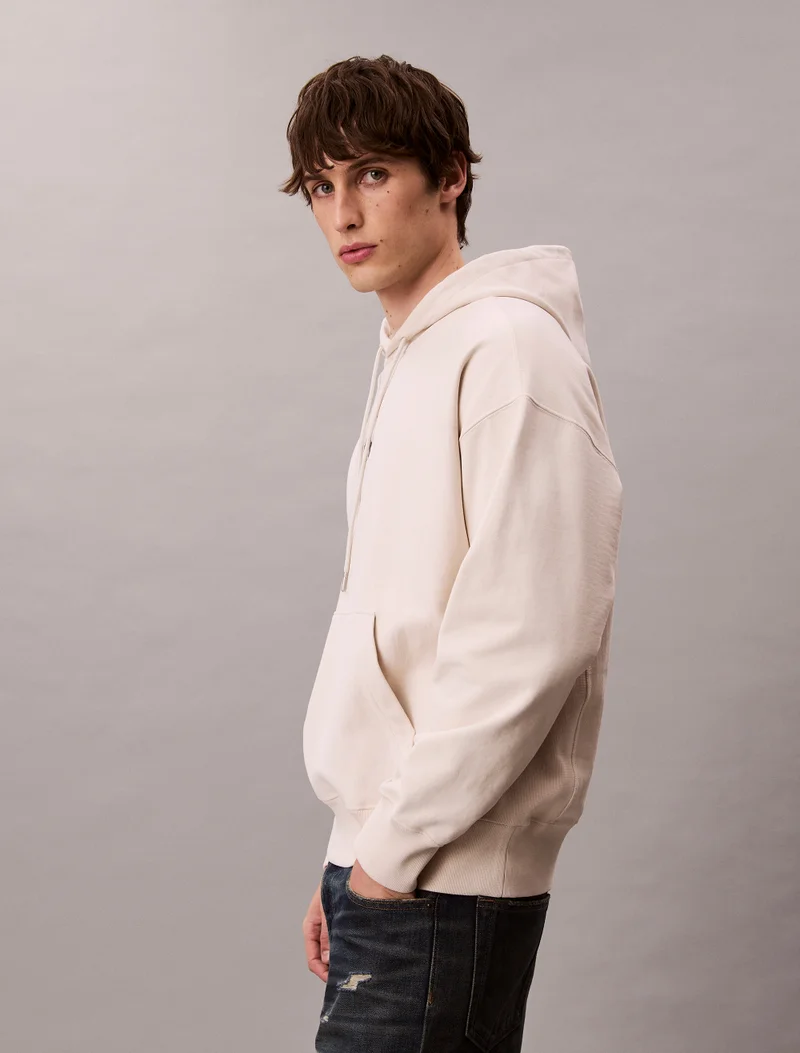 Calvin Klein Jeans Premium Fleece Monogram Logo Hoodie