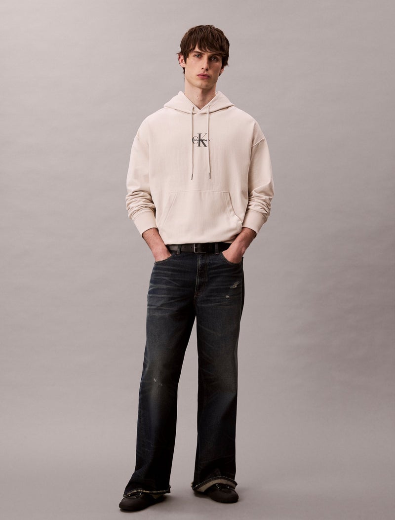 Calvin Klein Jeans هودي فليس مونوغرام لوغو بريميوم - Image 5