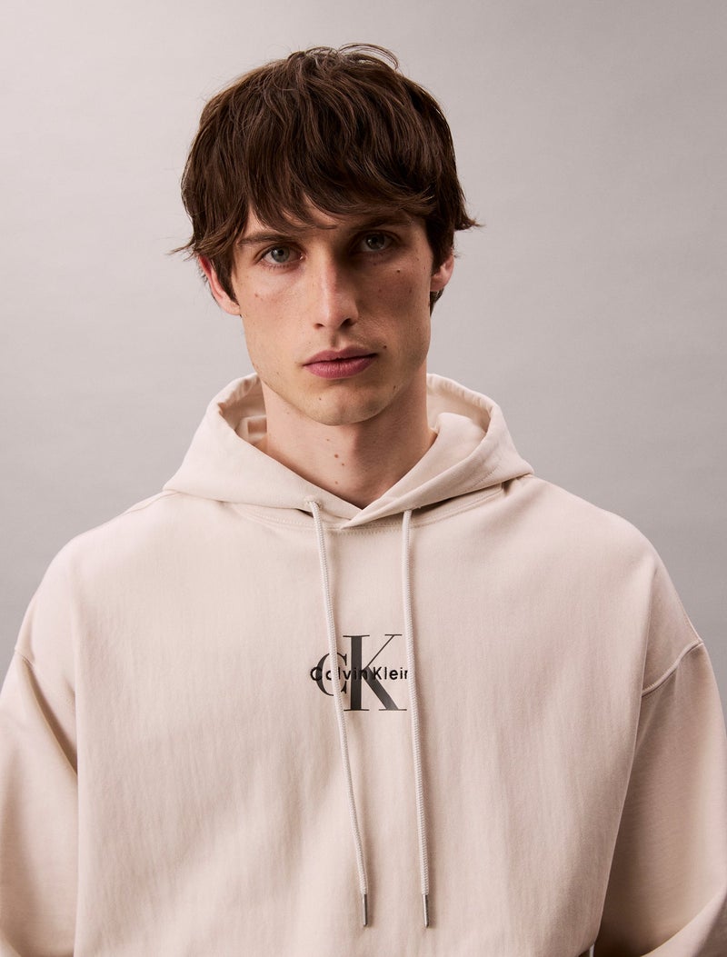 Calvin Klein Jeans هودي فليس مونوغرام لوغو بريميوم - Image 1