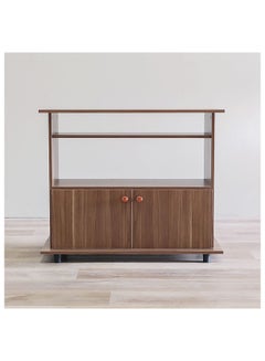 DANUBE HOME Tadeo TV Cabinet For Up To 32 Inches TV Entertainment Wall Unit Furniture Wooden TV Stand For Living Room Bedroom TV Rack L90xW36xH76 cm Almond  - Image 4