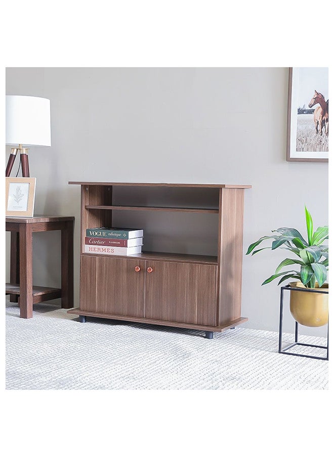 DANUBE HOME Tadeo TV Cabinet For Up To 32 Inches TV Entertainment Wall Unit Furniture Wooden TV Stand For Living Room Bedroom TV Rack L90xW36xH76 cm Almond  - Image 3