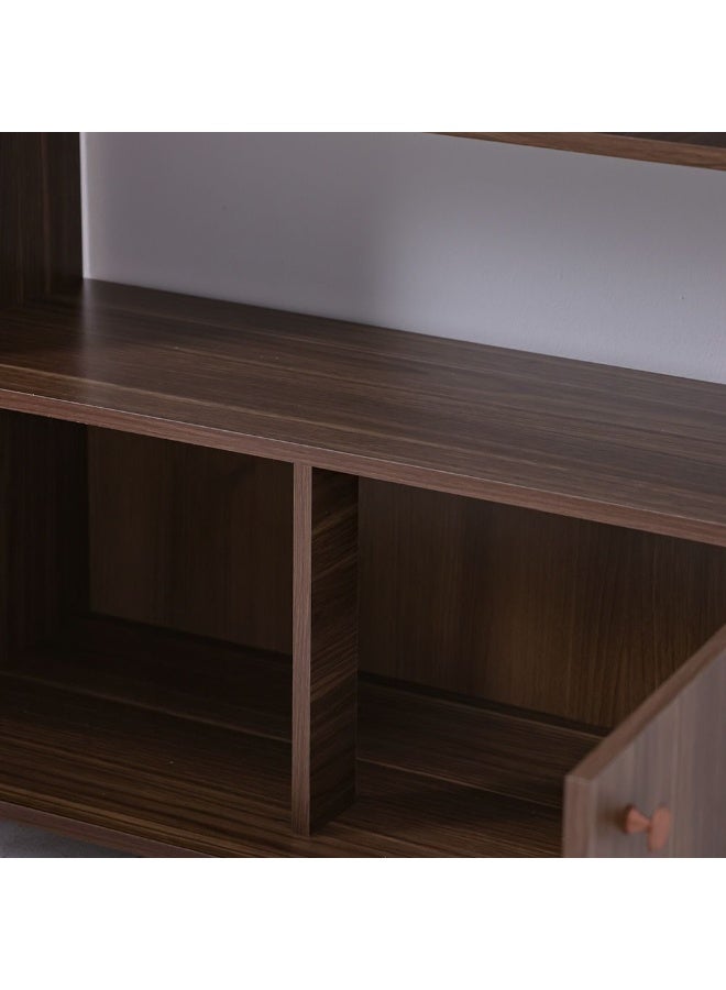 DANUBE HOME Tadeo TV Cabinet For Up To 32 Inches TV Entertainment Wall Unit Furniture Wooden TV Stand For Living Room Bedroom TV Rack L90xW36xH76 cm Almond - Image 5