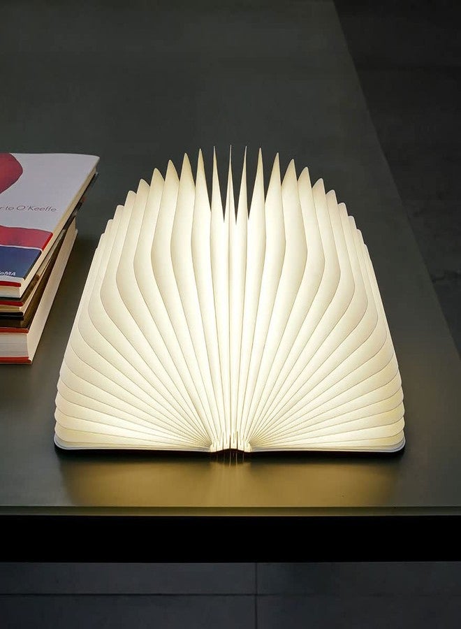 أريون مصباح قراءة ليلي LED قابل لإعادة الشحن من أريون® | هدية مميزة | مصباح قراءة محمول (خشب الجوز، أبيض) | يتضمن دليل المستخدم وكابل USB - Image 2