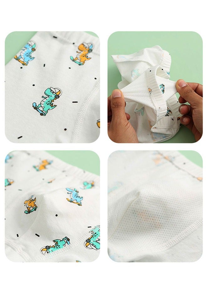 ZVEV Cotton Briefs For Kids,Little Boy Shorts,Printed Cute Patter Briefs,Boxer Briefs For Boys With Comfort Soft Waistband,Breathable Shorts Briefs For Kids 3-8 Years  - Image 2