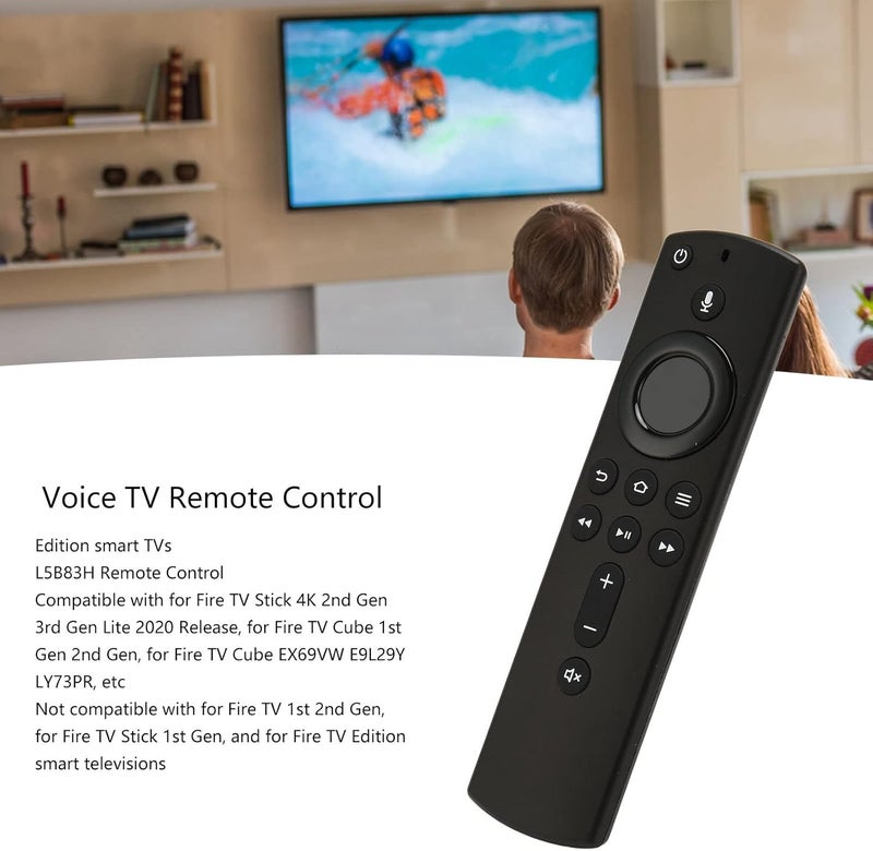 Bewinner Remote Control,L5B83H Remote Control,Voice TV Remote for Stick 4K,Stable and Sensitive TVs Remote for EX69 E9L29Y LY73PR S3L46N EX69 A78V3N - Image 2