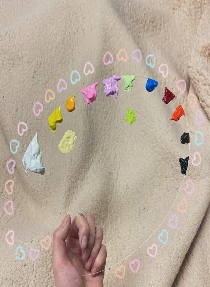 سمارت لوحة فنية بلاستيكية كبيرة للطلاء لوازم فنية للطلاء لوحة طلاء بيضاوية غير لاصقة سهلة التنظيف لخلط زيت الأكريليك - Image 3