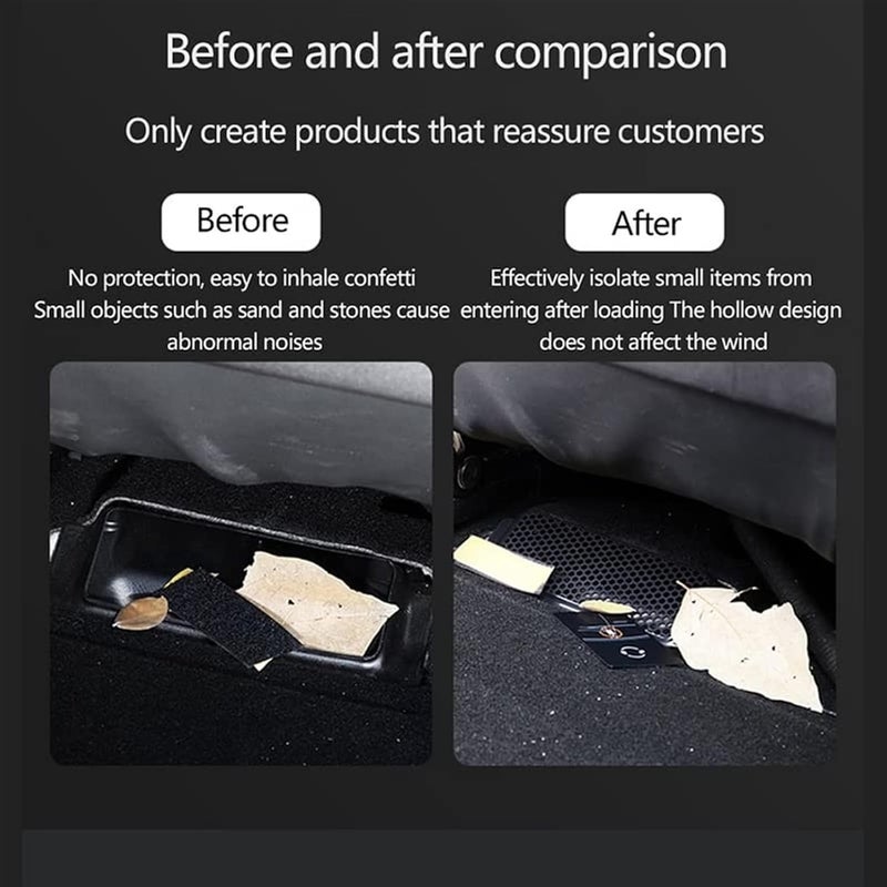 Wivplex Car Under Seat Air Outlet Protection Cover for Tesla Model 3 - Image 5