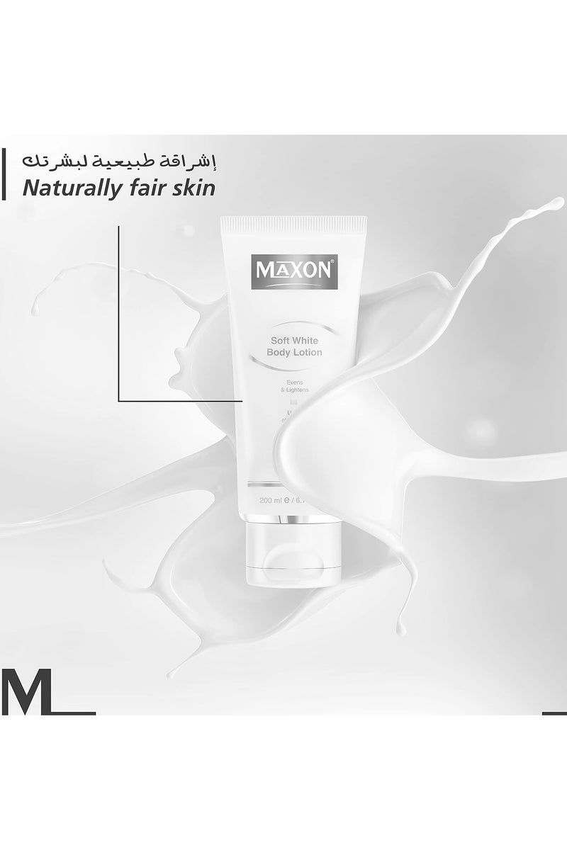 MAX-ON Soft White Whitening Body Lotion â Effective Skin Lightening & Skin Perfector for All Skin Types | 200ml - Image 5